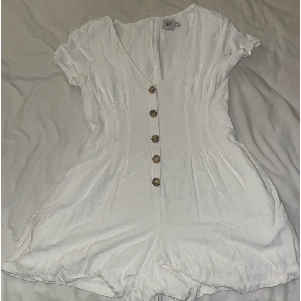 Princess Polly Adi Romper White